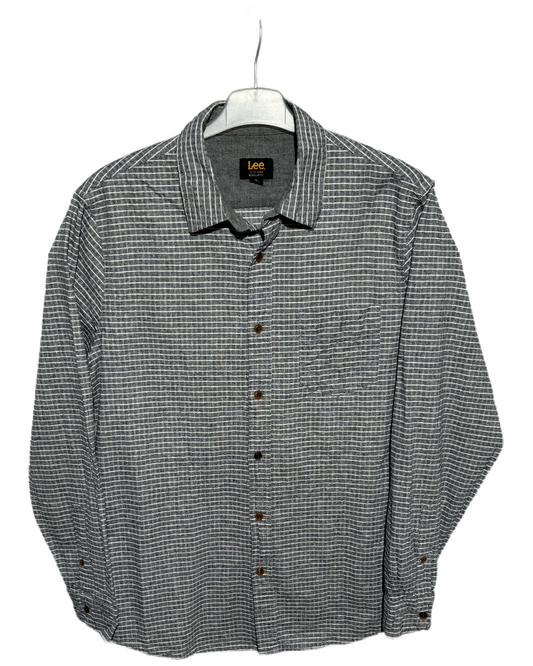 Lee Grey Checkered Casual Košulja Lee