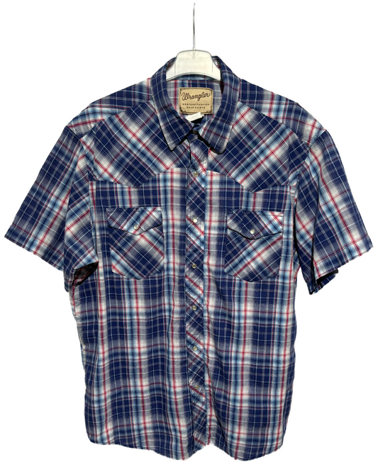 Wrangler Blue Checkered Western Košulja Wrangler