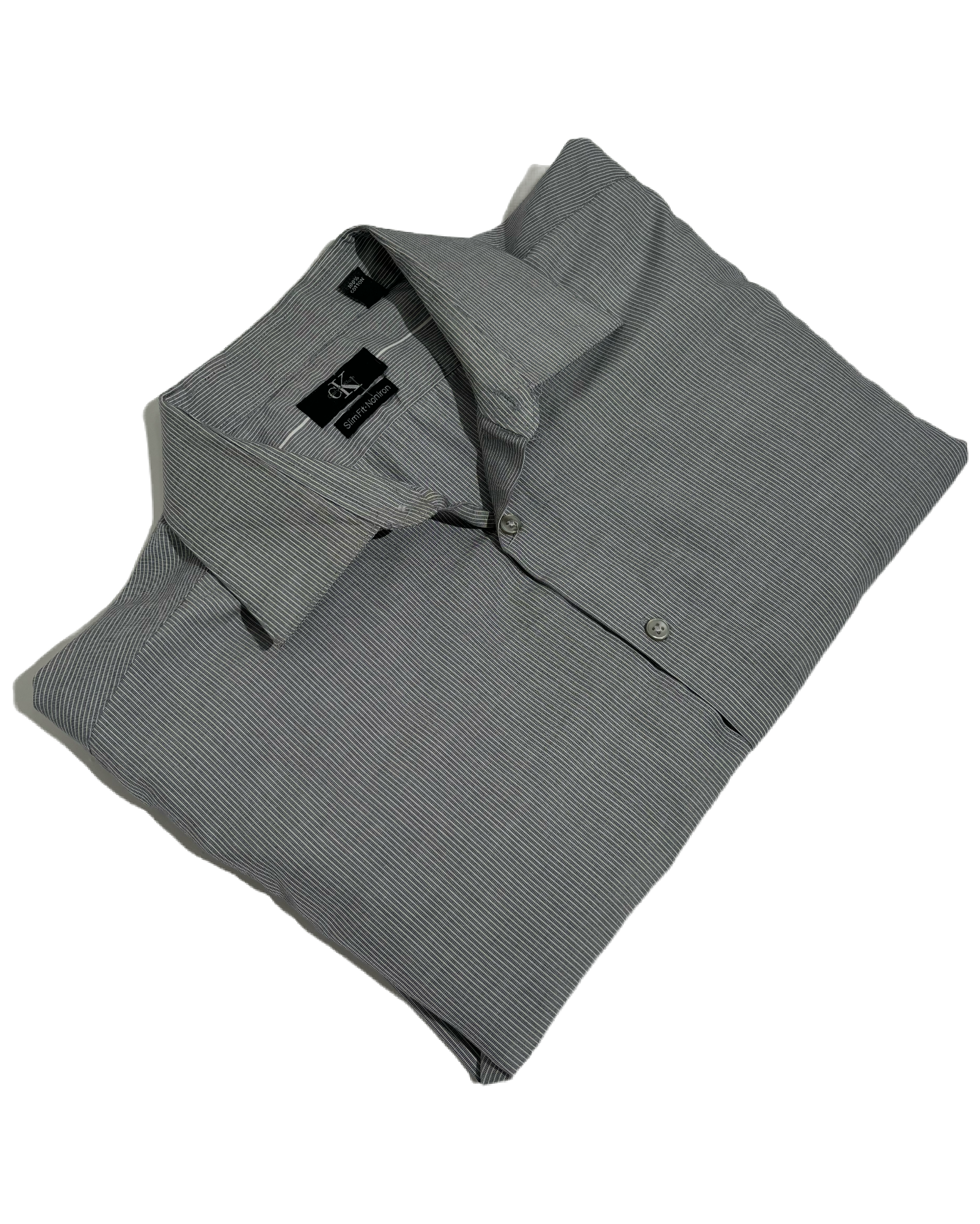 Calvin Klein Grey Striped Elegance Košulja Calvin Klein