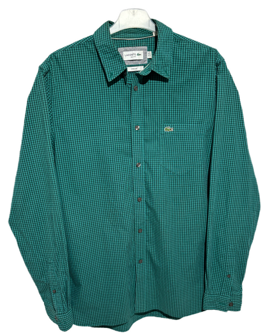 Lacoste Green Checkered Košulja Lacoste