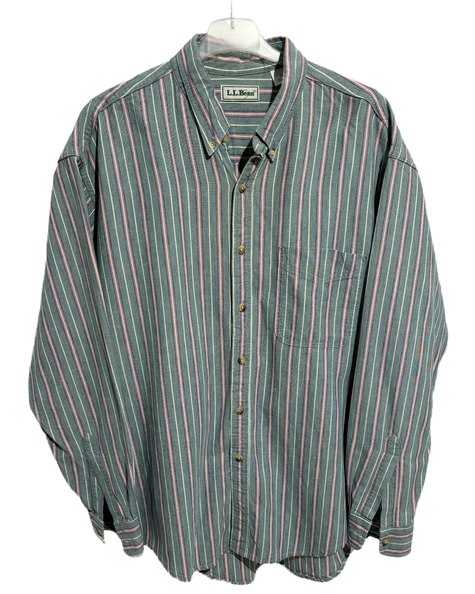 Kiwi Blossom 80s Striped Košulja HELM:VNTG