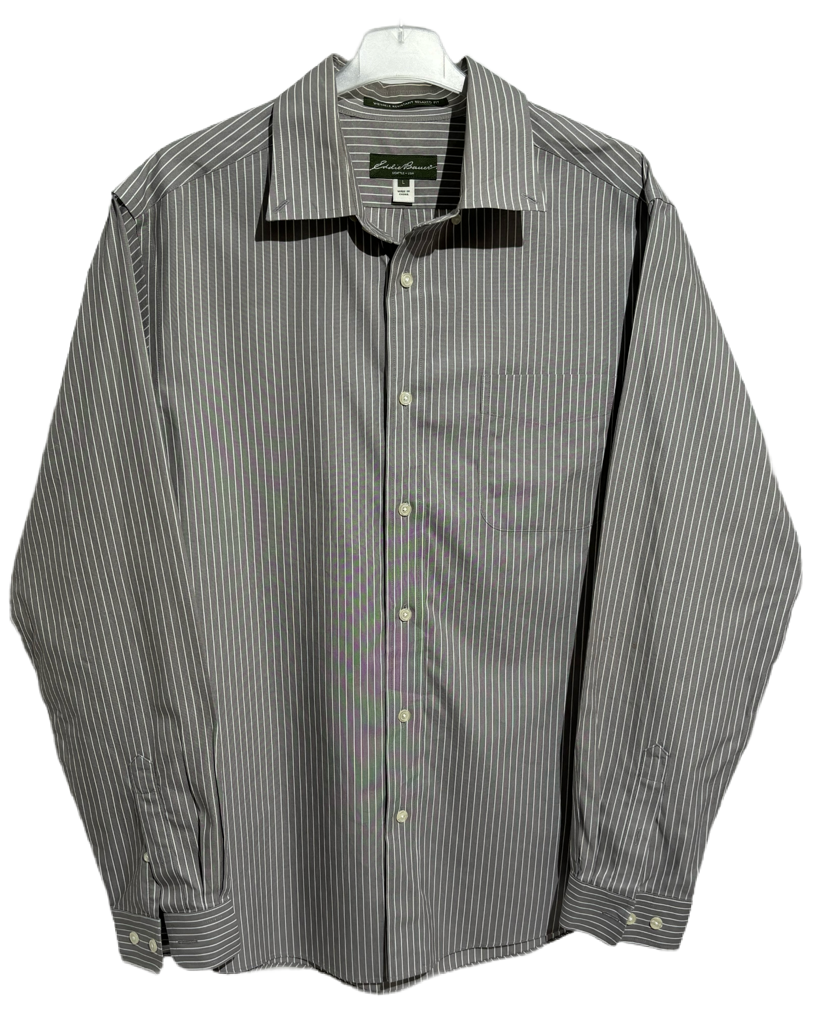 Eddie Bauer Grey Striped Košulja