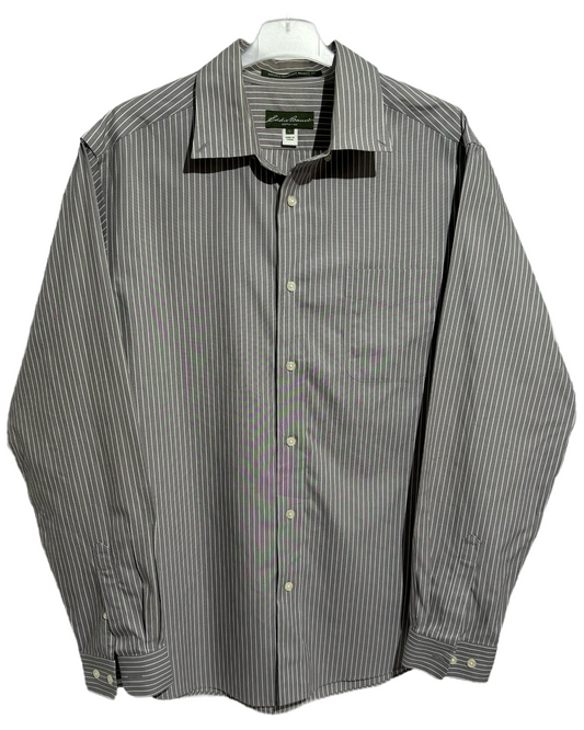 Eddie Bauer Grey Striped Košulja Eddie Bauer