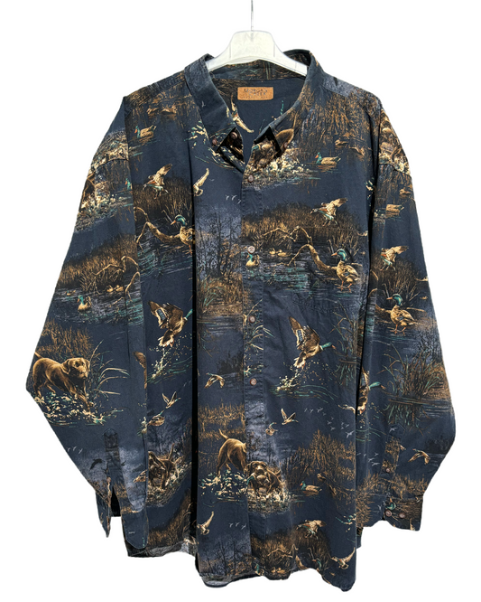 Duck Haven 80s Nature Print Košulja HELM:VNTG