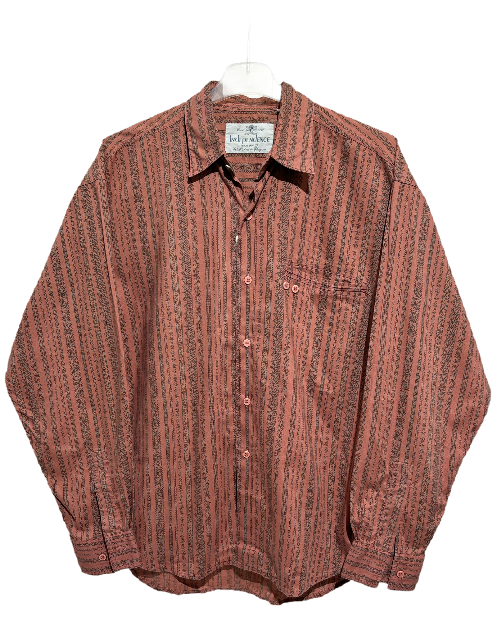Vintage Wanderer 70s Ethnic Stripe Košulja