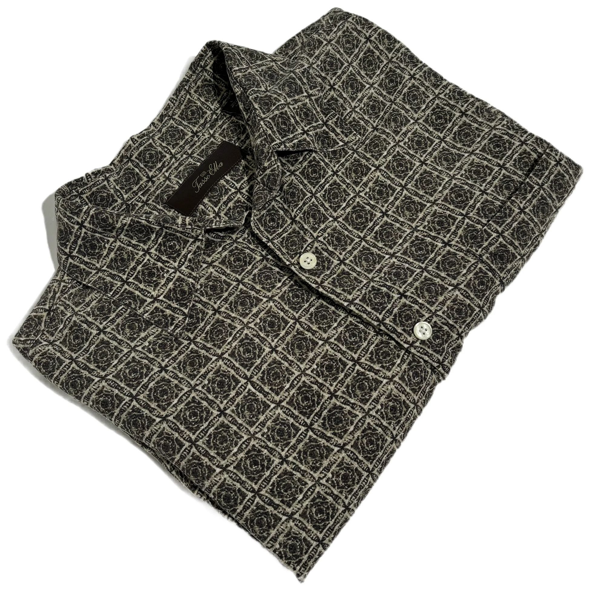 Monochrome Mosaic 90s Abstract Košulja HELM:VNTG