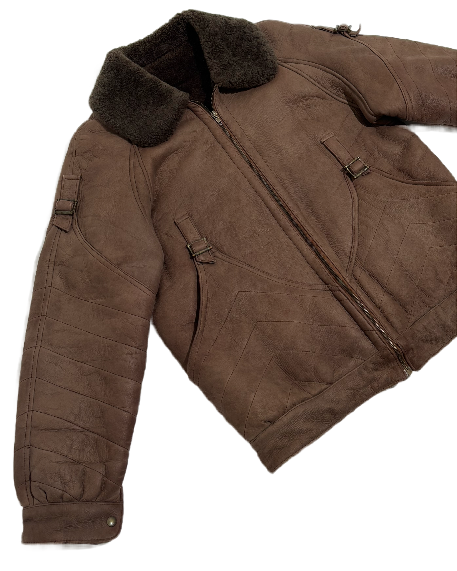 Aviator Chic Shearling Jakna HELM:VNTG