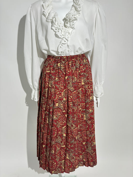 70s Bohemian Paisley Suknja HELM:VNTG