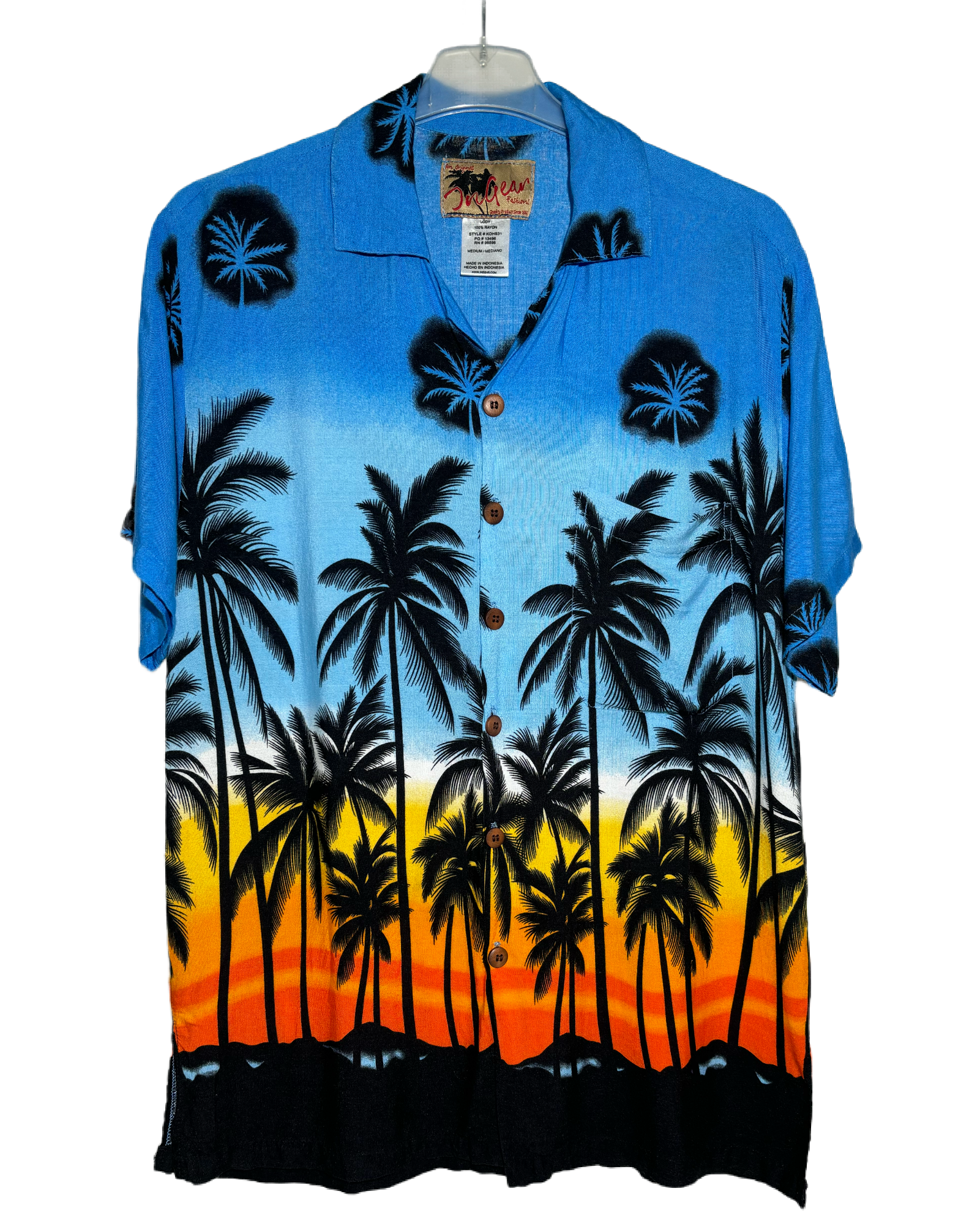 Sunset Palms 90s Hawaiian Košulja HELM:VNTG