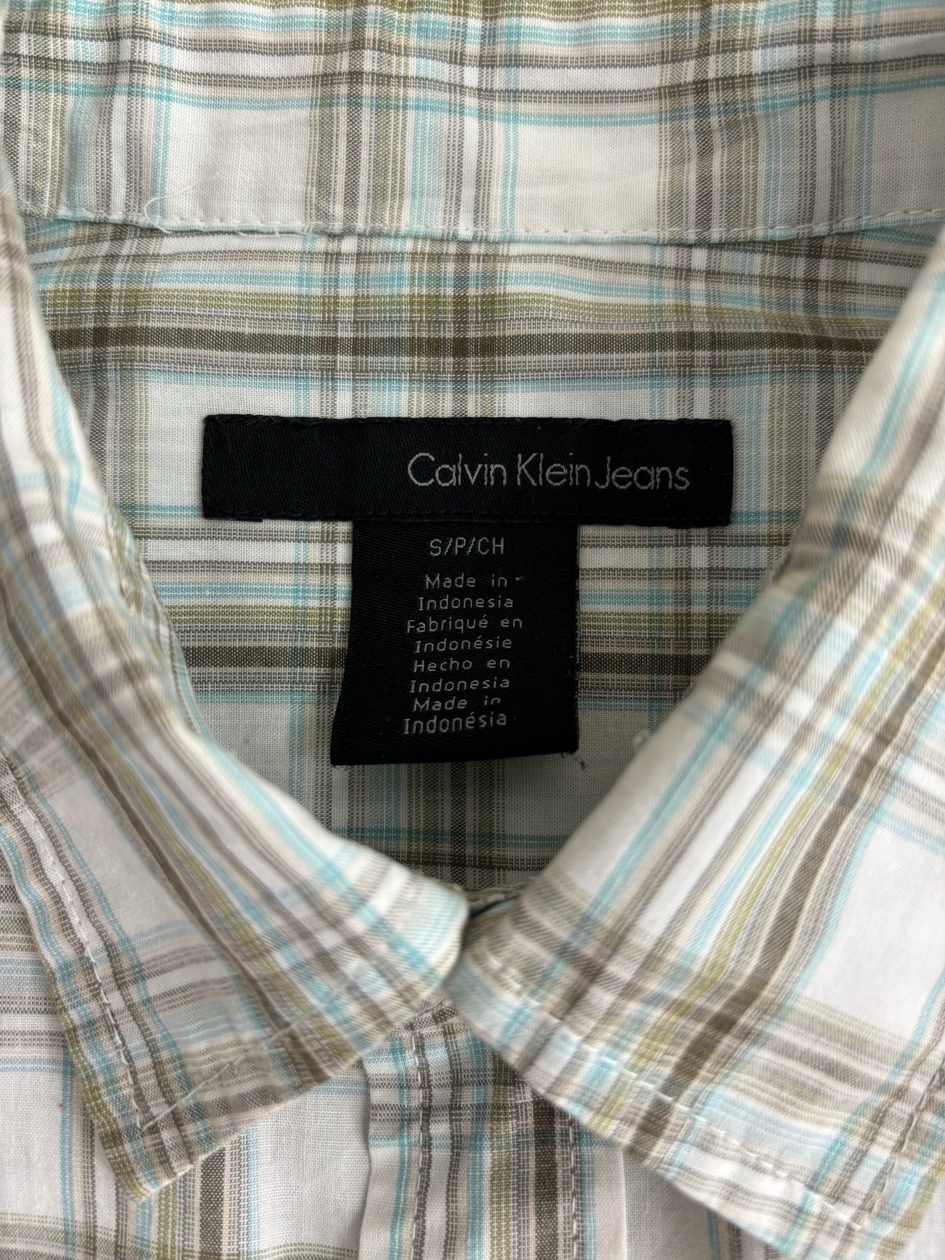Calvin Klein Aqua Brown Košulja Calvin Klein