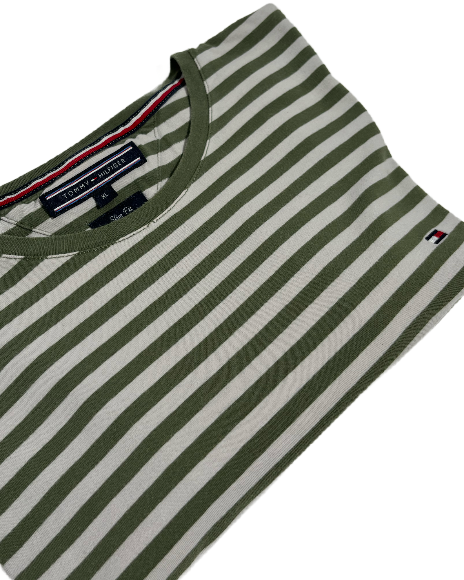 Tommy Hilfiger Olive Striped Majica Tommy Hilfiger