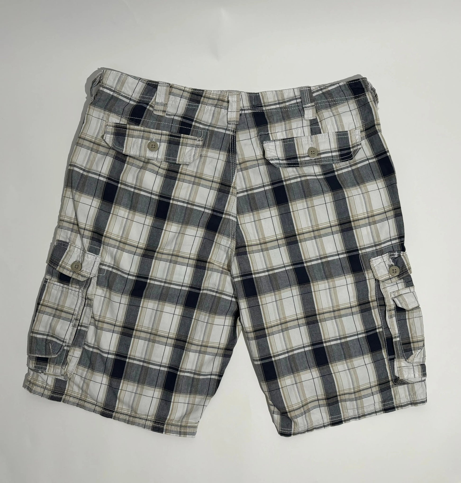 Lee Blue&White Checkered Cargo Bermude Lee