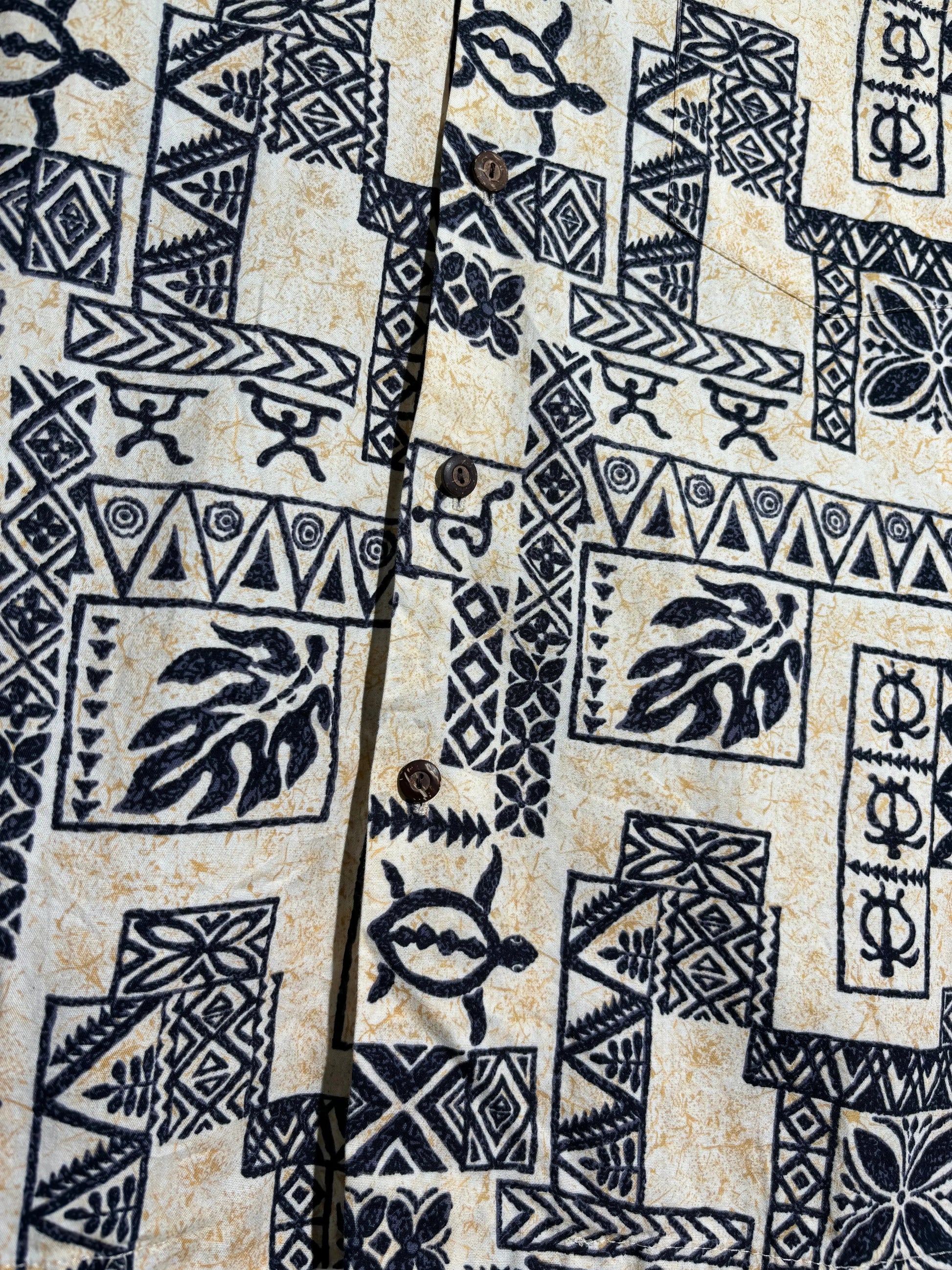 Turtle Beach 80s Pattern Hawaiian Košulja HELM:VNTG