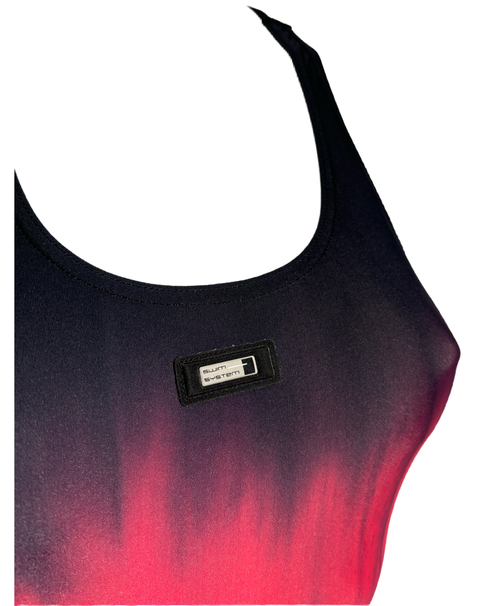 Crimson Fade 90s Gradient Jednodelni Kupaći HELM:VNTG