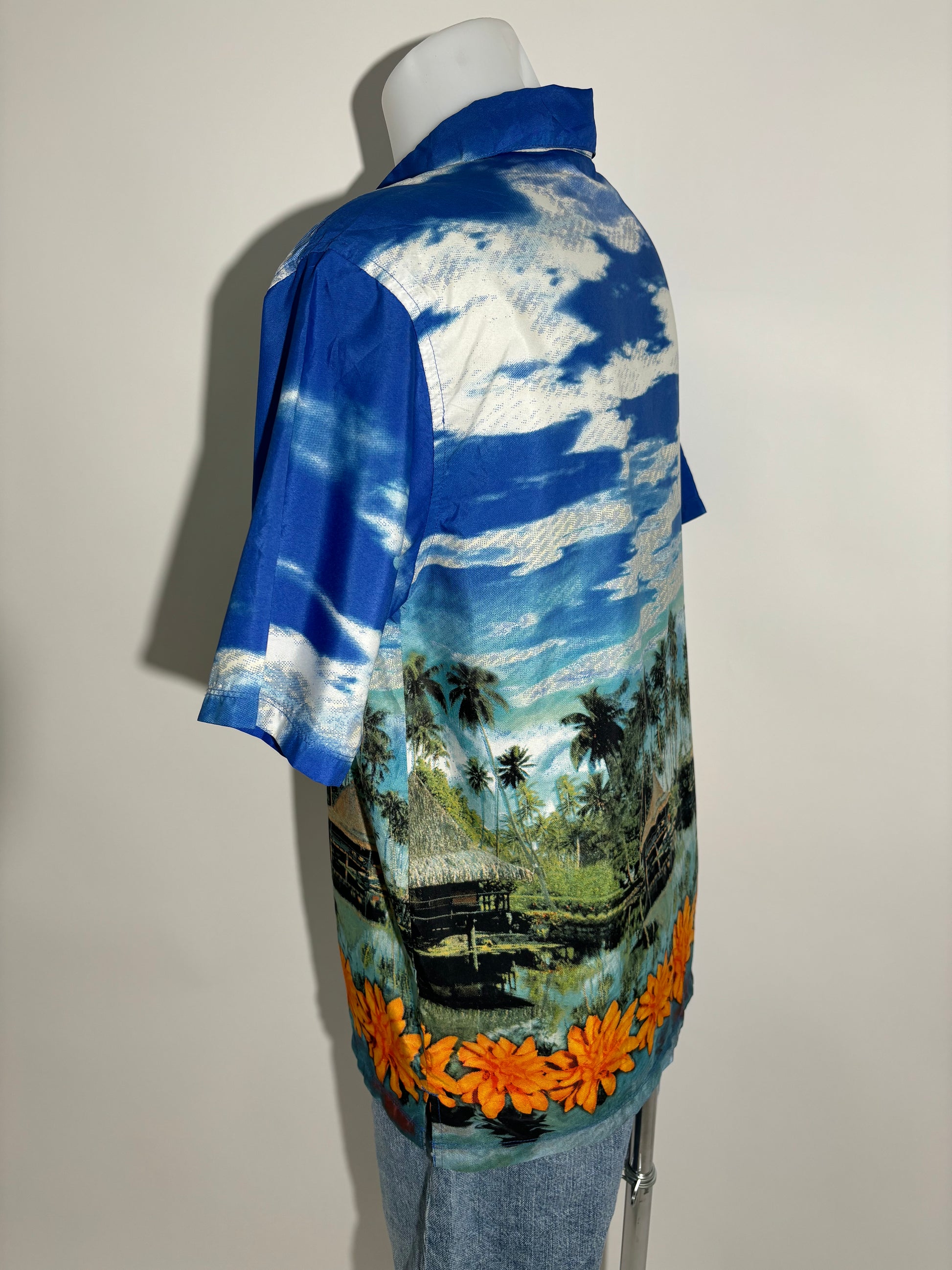 Island Paradise 90s Hawaiian Košulja HELM:VNTG