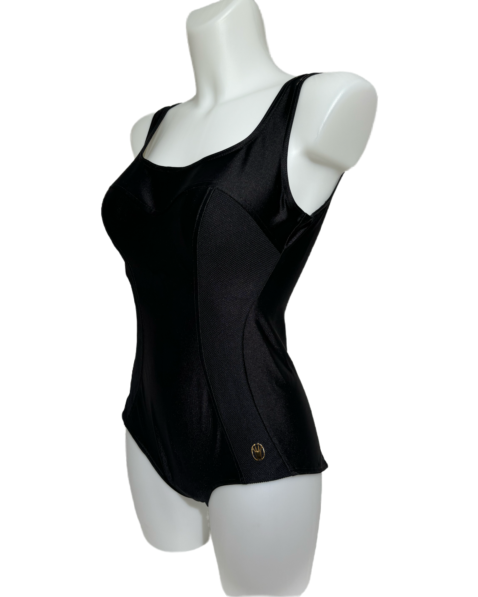 Midnight Elegance 90s Mesh Jednodelni Kupaći HELM:VNTG