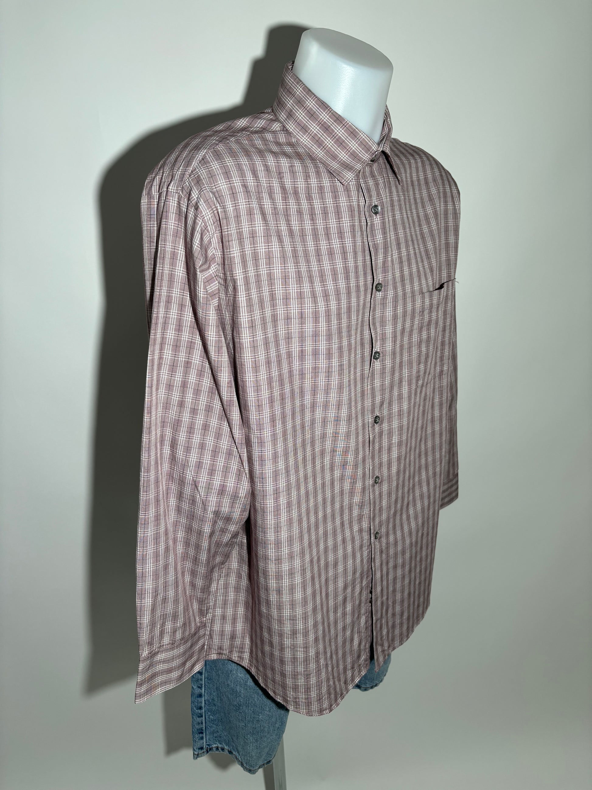 Calvin Klein Brown Pink Checkered Košulja Calvin Klein