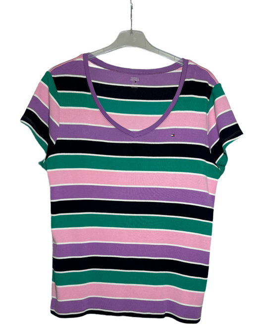 Tommy Hilfiger Violet Striped Majica Tommy Hilfiger