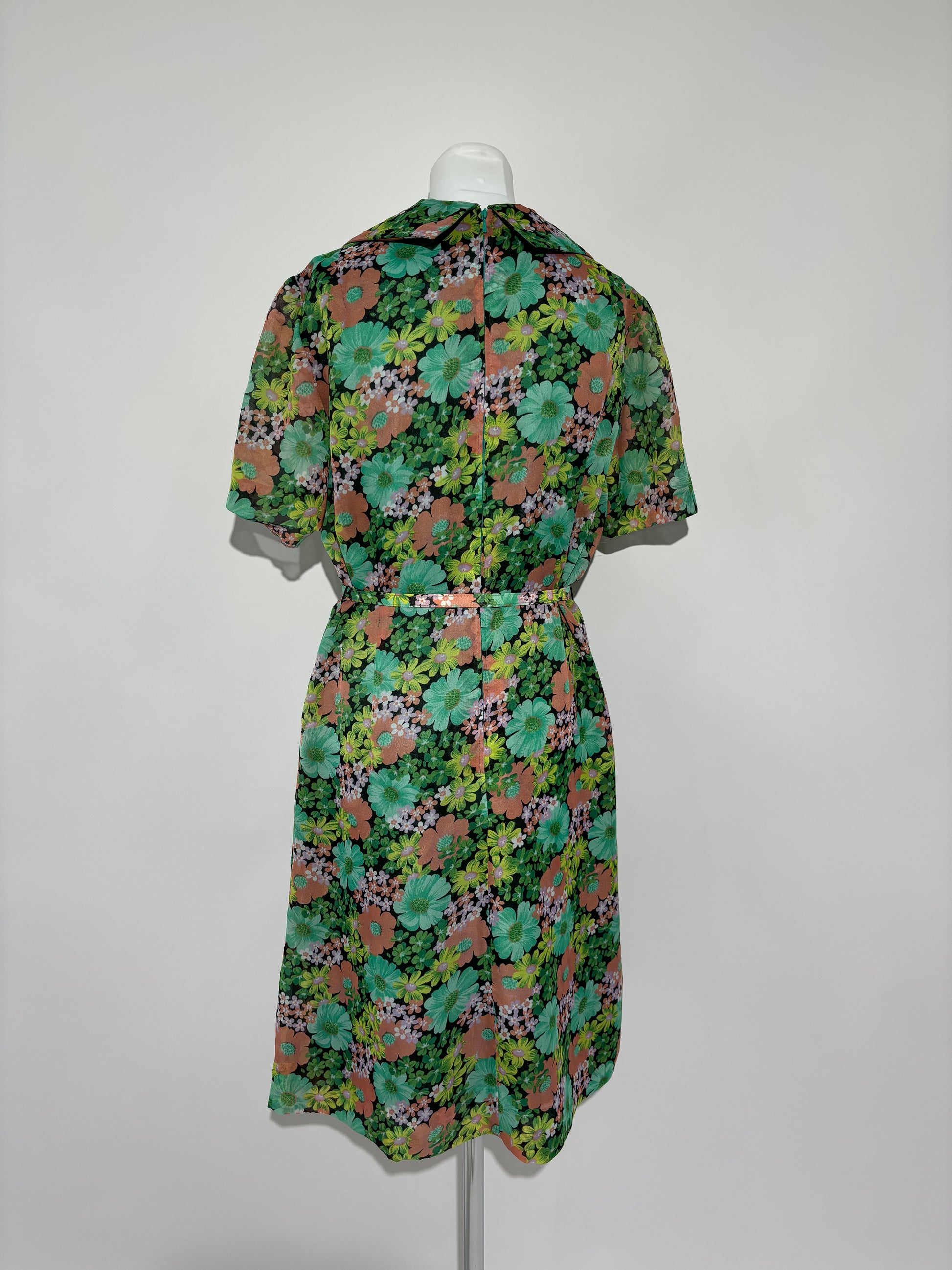 Meadow Blossom 70s Floral Haljina HELM:VNTG