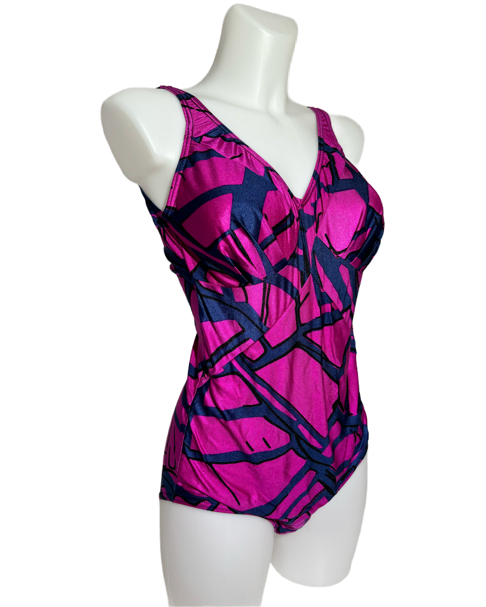 Abstract Geometric 90s Jednodelni Kupaći HELM:VNTG