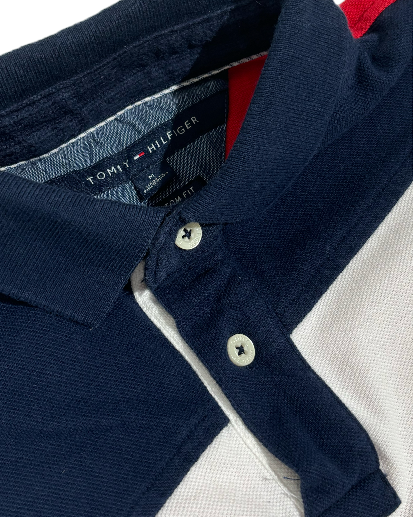 Tommy Hilfiger Navy Flag Striped Polo Majica Tommy Hilfiger