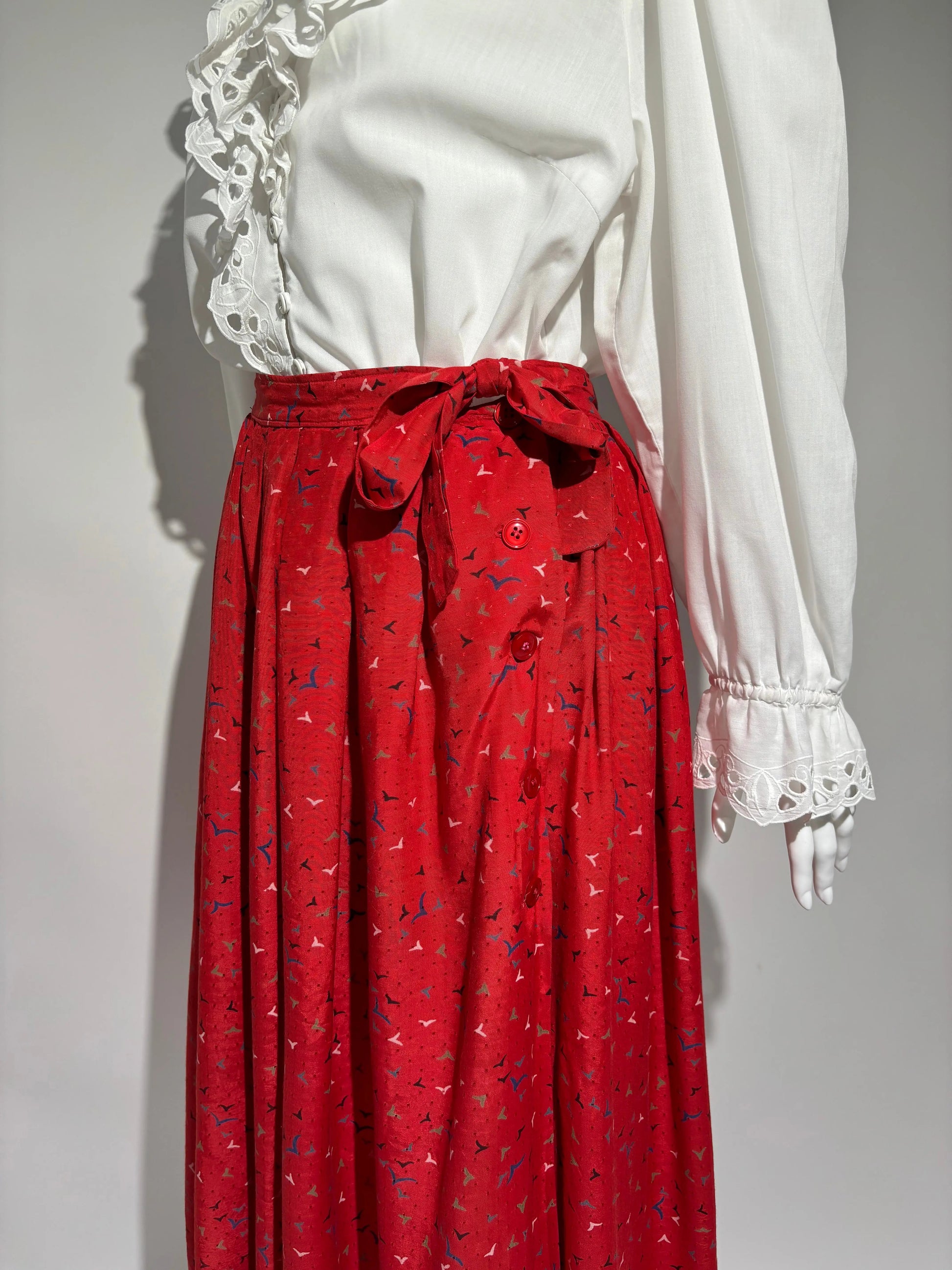 Red Birdsong 90s Suknja HELM:VNTG