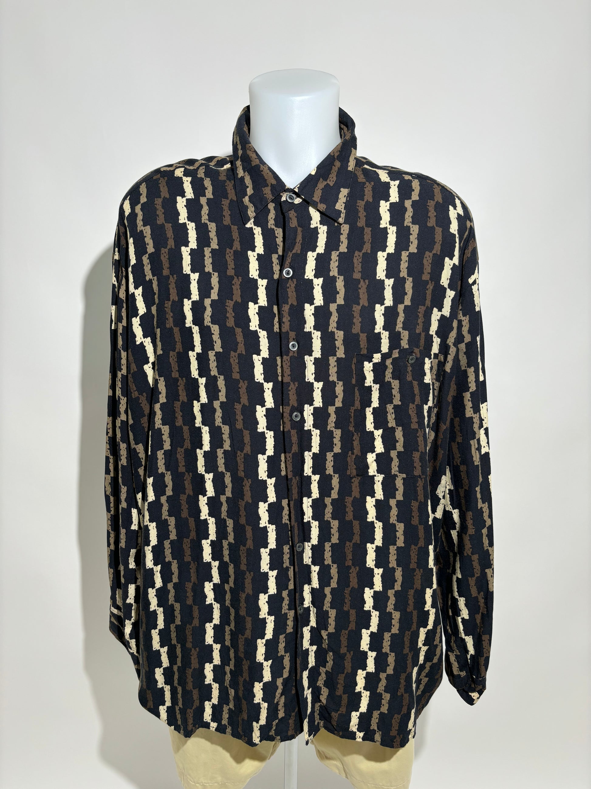 Abstract Pattern 80s Retro Košulja HELM:VNTG