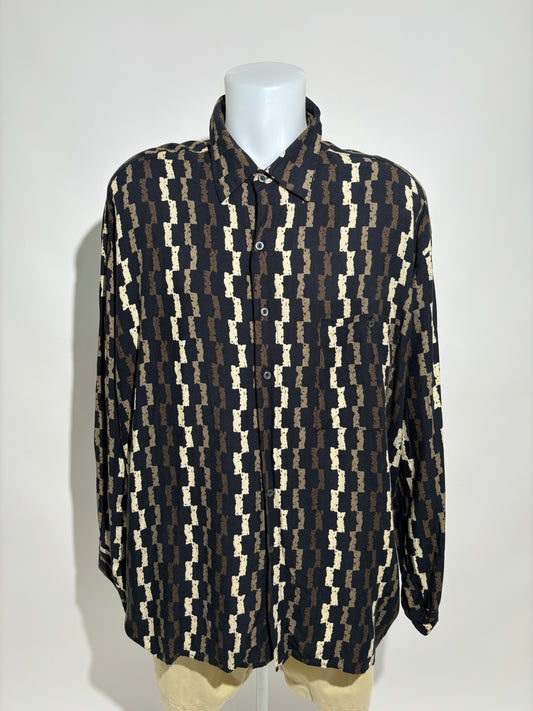 Abstract Pattern 80s Retro Košulja HELM:VNTG