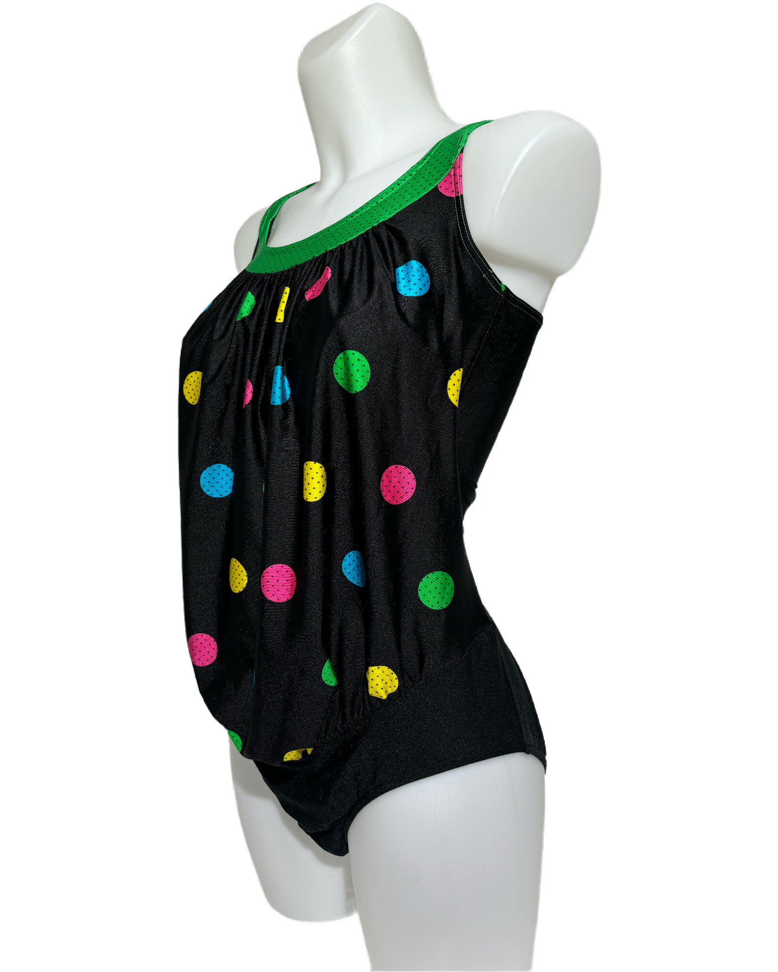 Retro Dots 80s Polka Jednodelni Kupaći HELM:VNTG