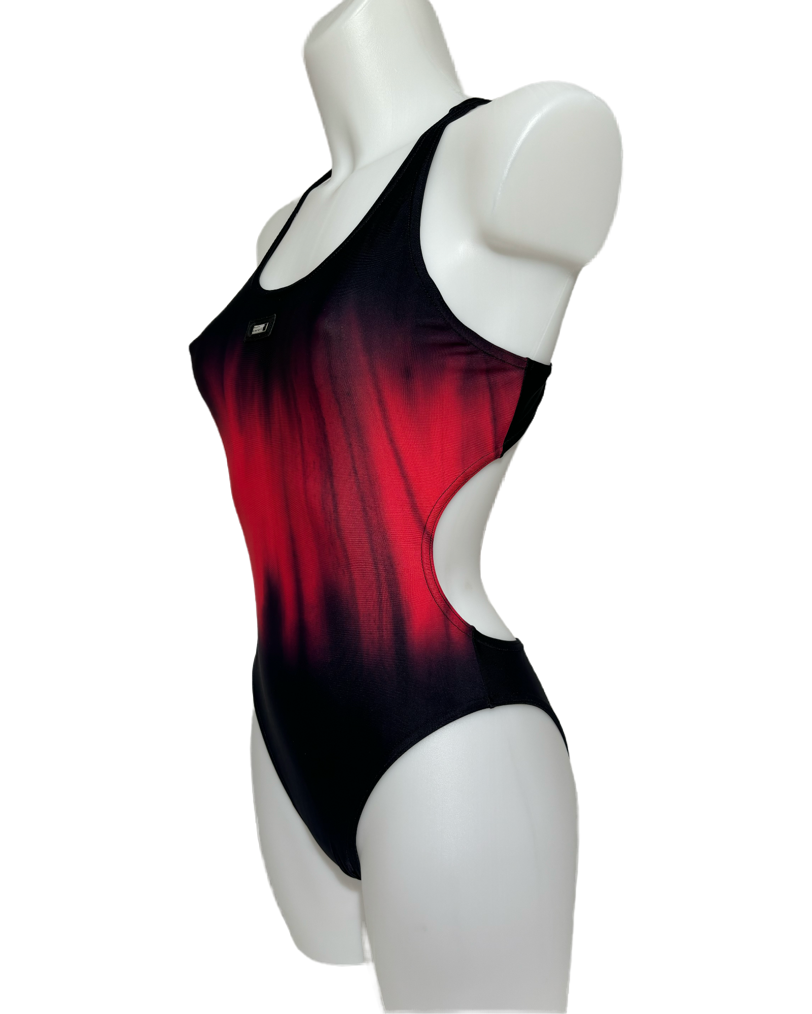 Crimson Fade 90s Gradient Jednodelni Kupaći HELM:VNTG