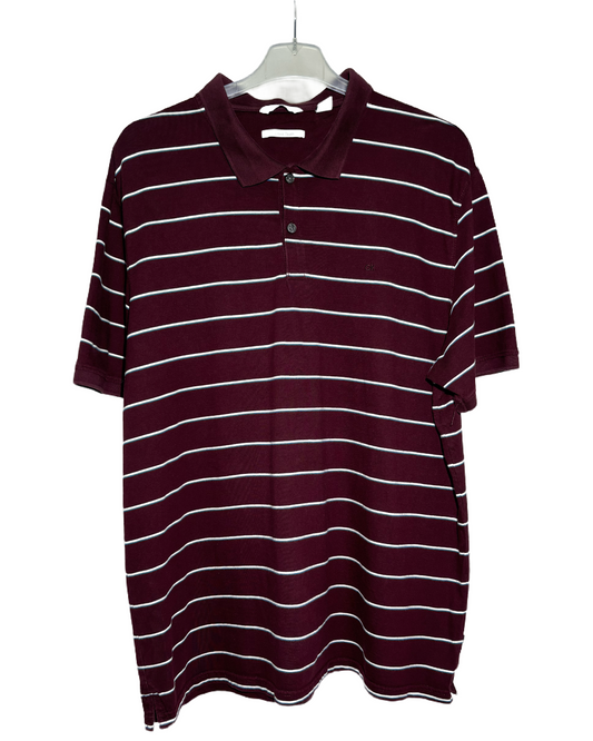 Calvin Klein Liquid Touch Burgundy Striped Majica Calvin Klein