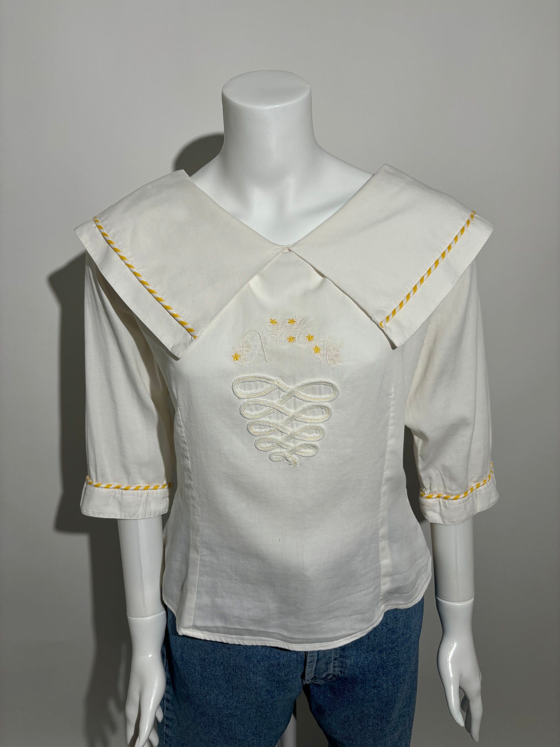 Sunlit Sailor 80s Vintage Bluza HELM:VNTG