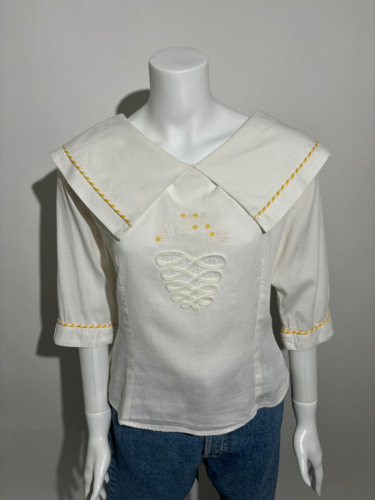 Sunlit Sailor 80s Vintage Bluza HELM:VNTG