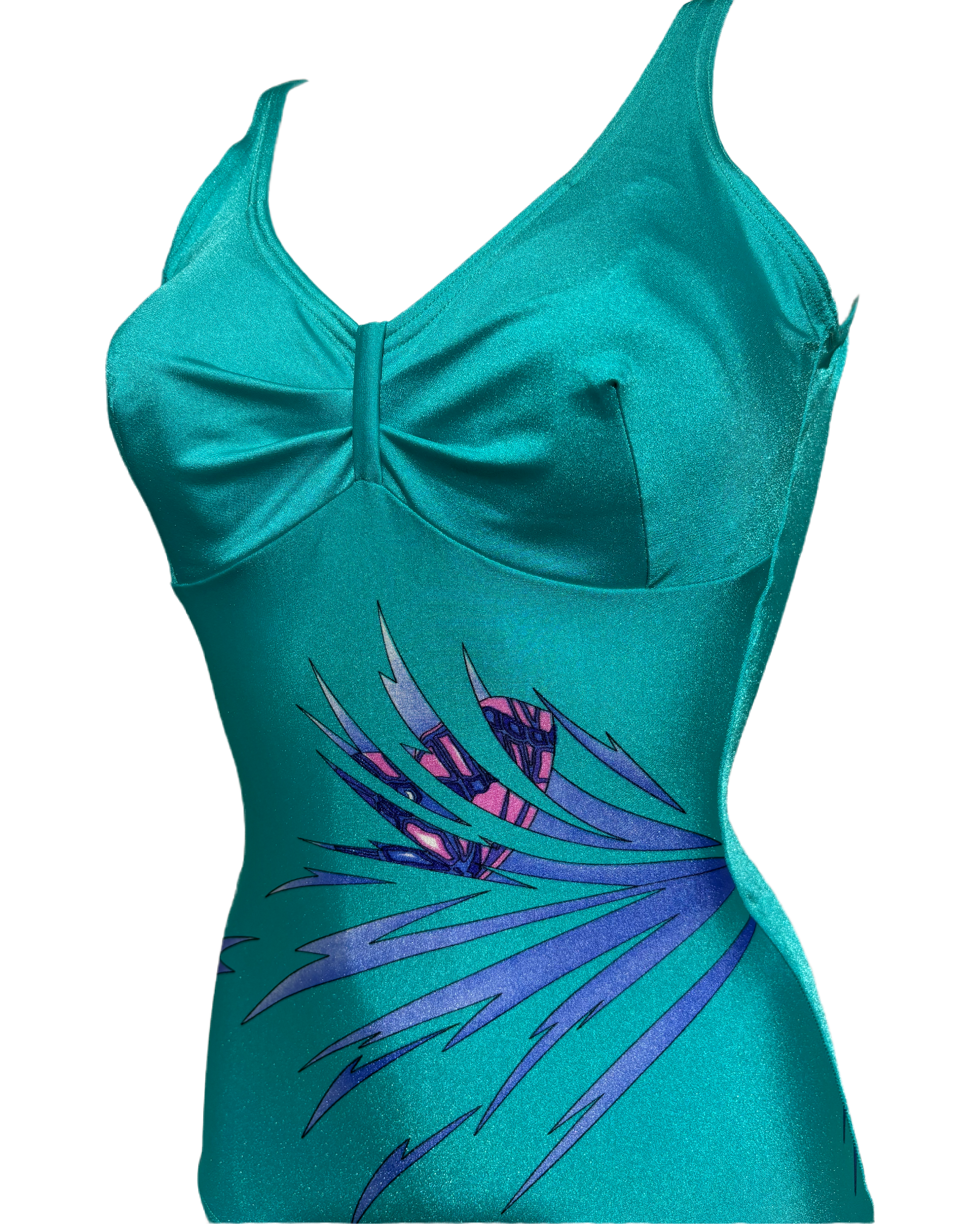 Tropical Elegance 80s Jednodelni Kupaći HELM:VNTG