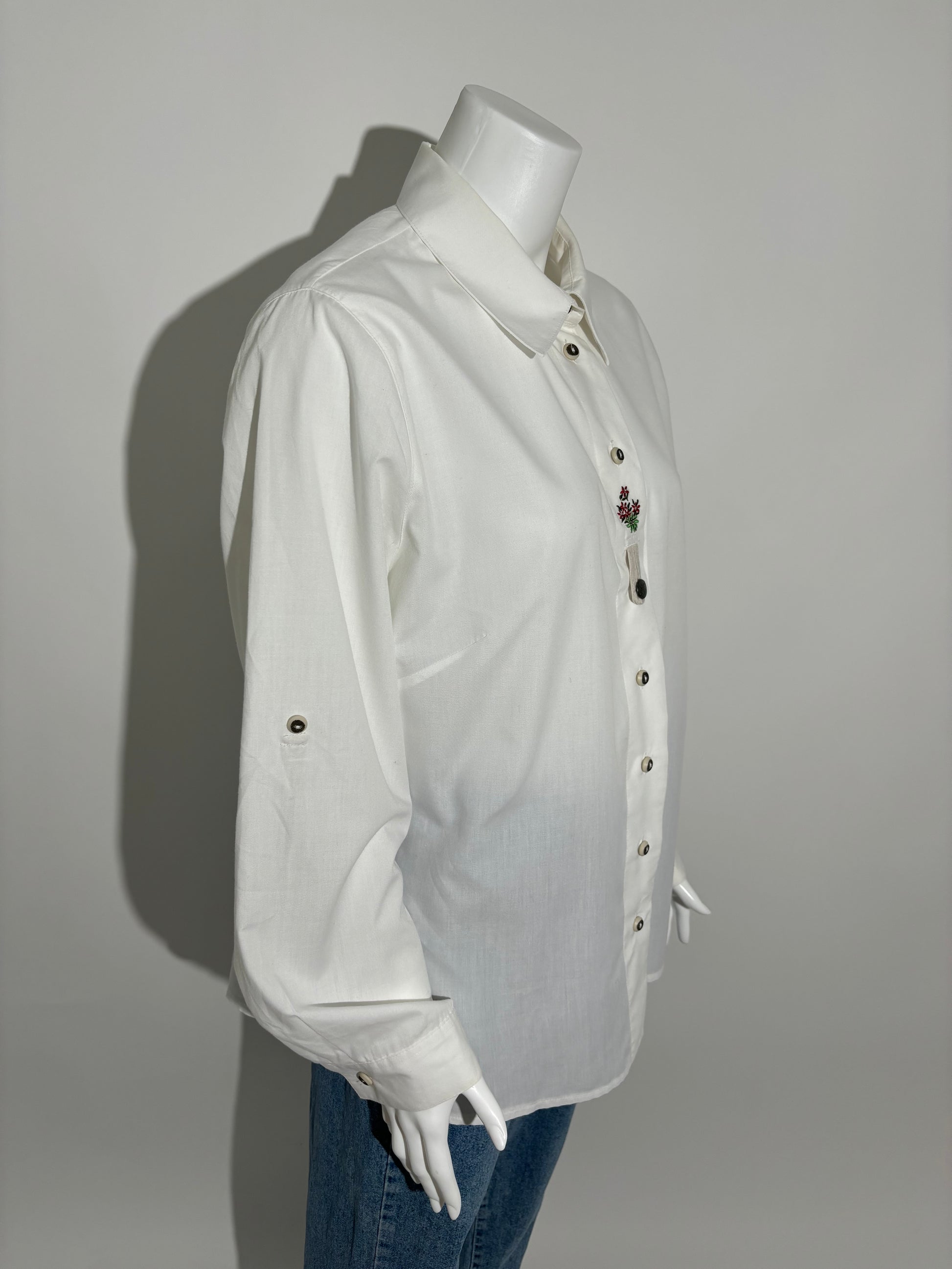 Embroidered Blossom 90s Elegance Košulja HELM:VNTG