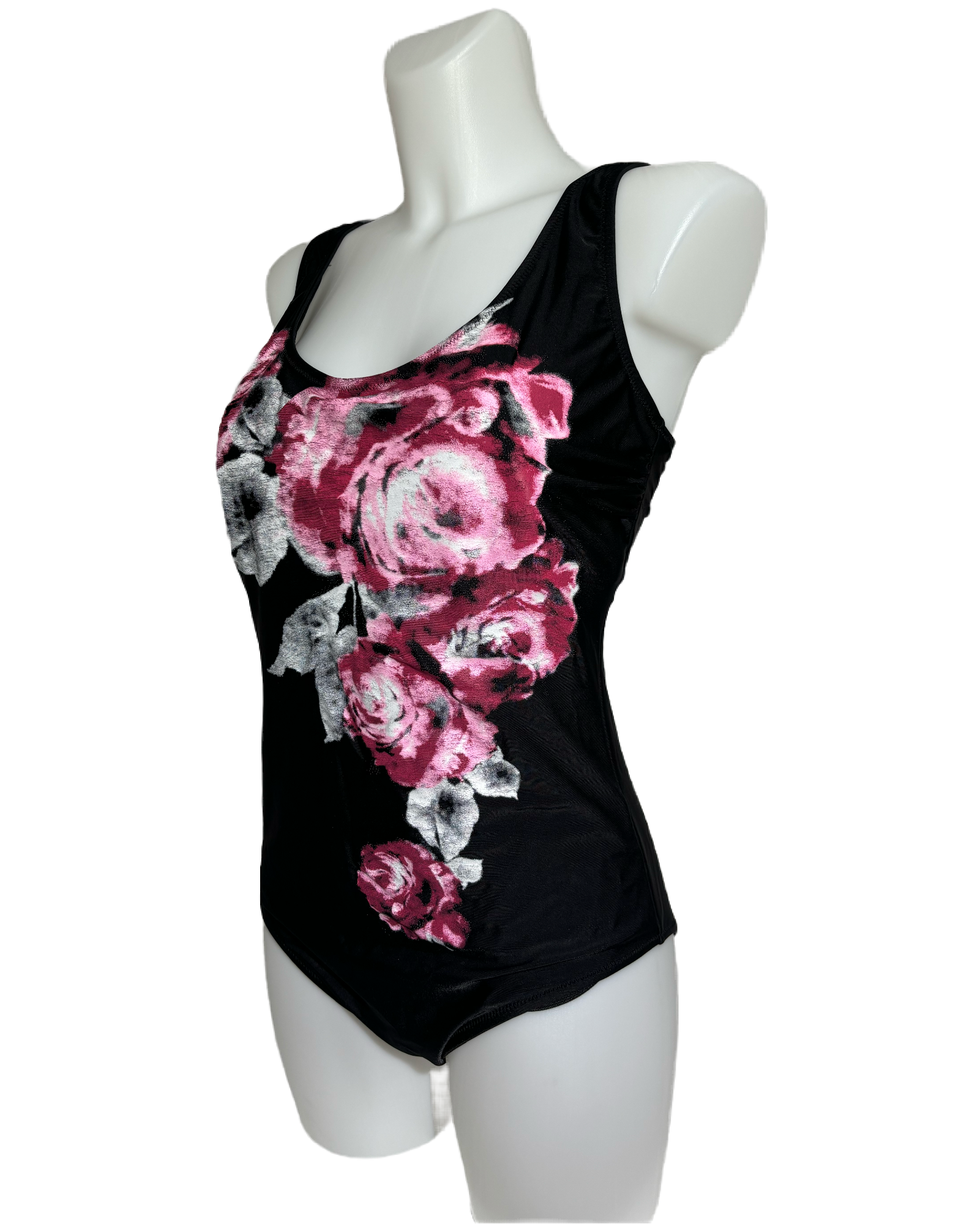 Romantic Roses 80s Floral Jednodelni Kupaći HELM:VNTG