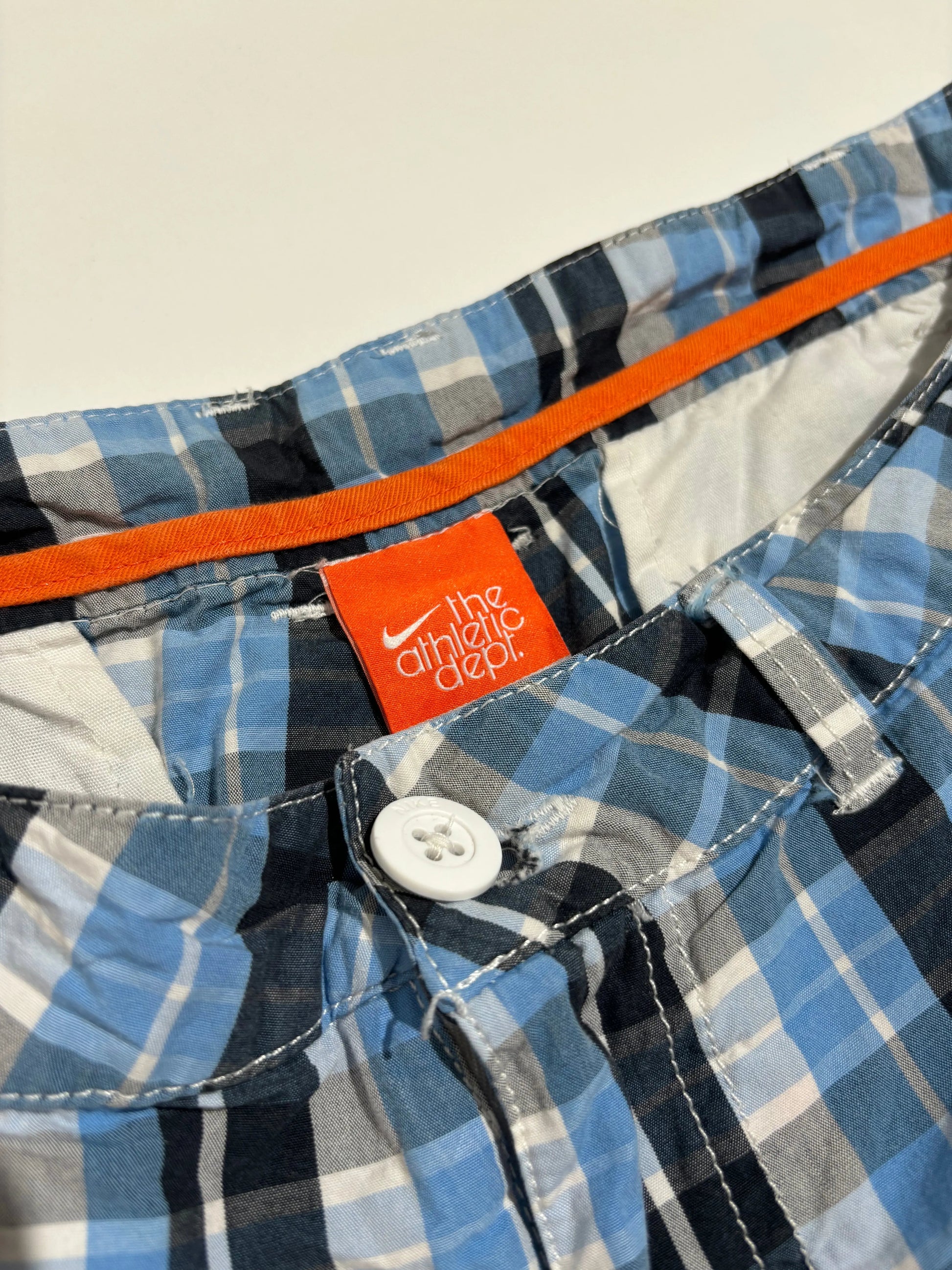 Nike Blue Checkered Bermude Nike