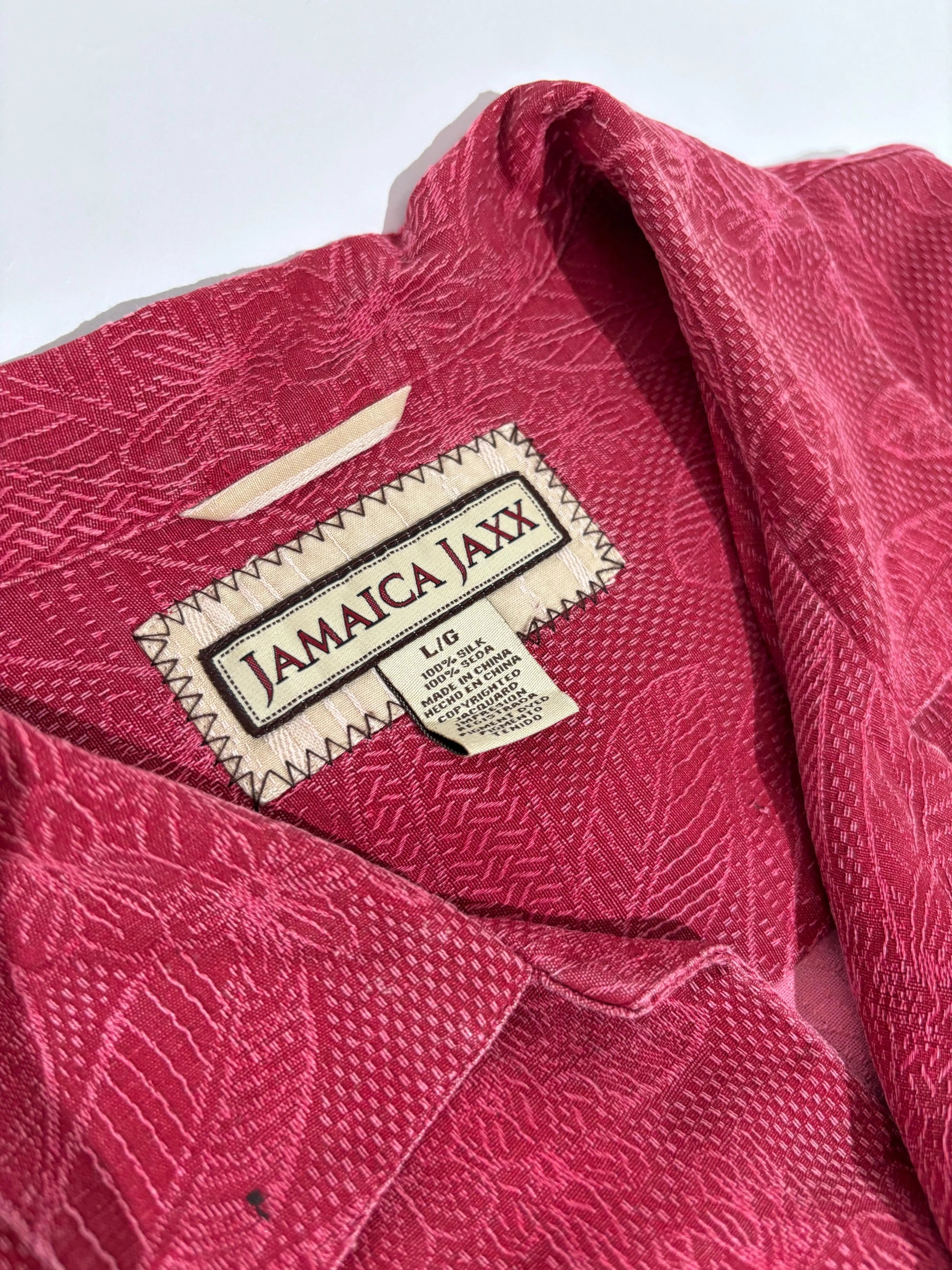 Crimson Tropics 80s Hawaiian Košulja HELM:VNTG