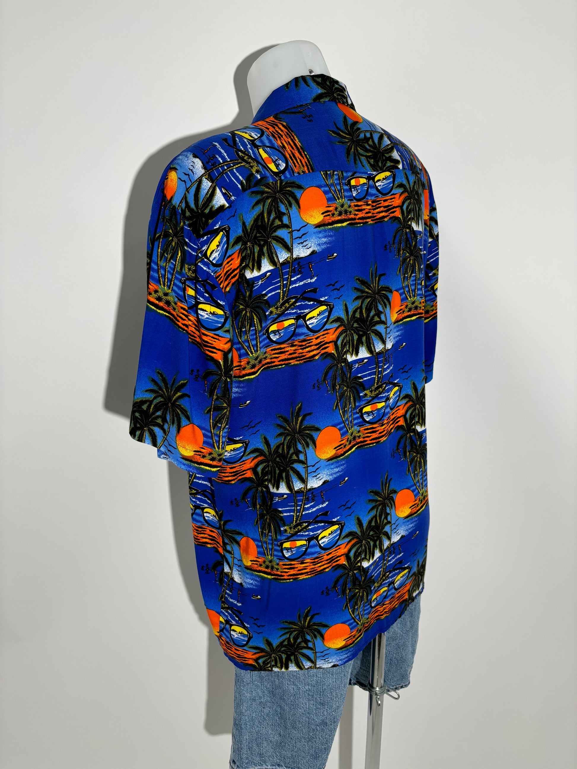 Tropical Sunset 80s Hawaiian Košulja HELM:VNTG