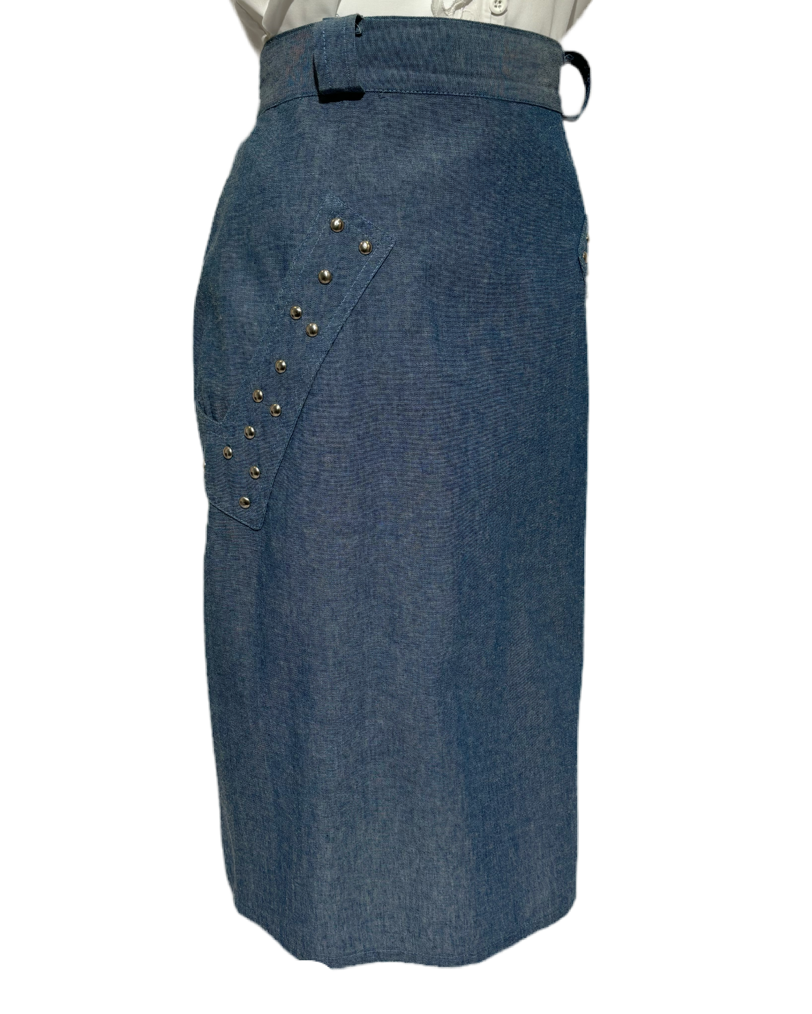 Vintage Charm 80s Denim Suknja HELM:VNTG