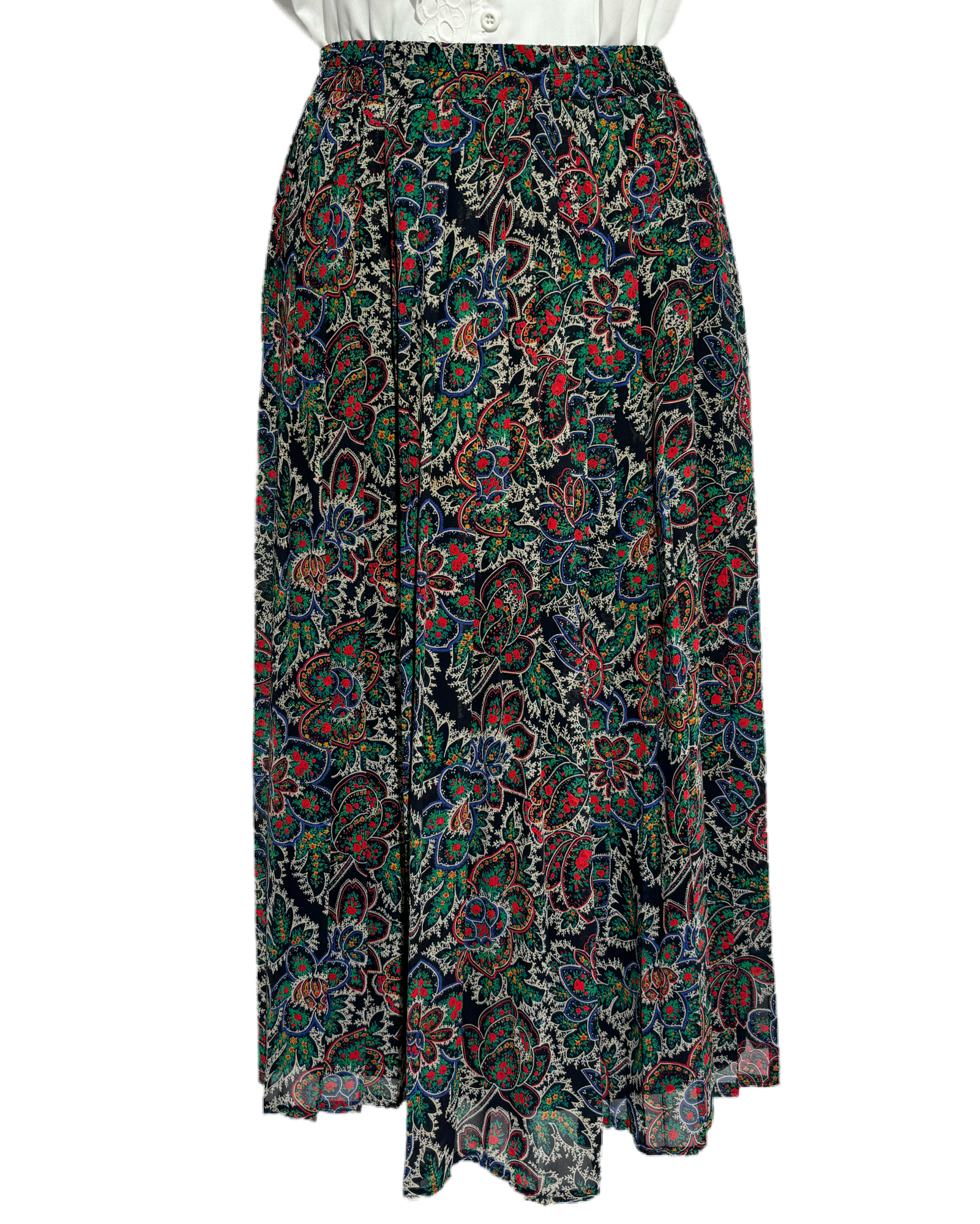 Whimsical Blossom 90s Suknja HELM:VNTG