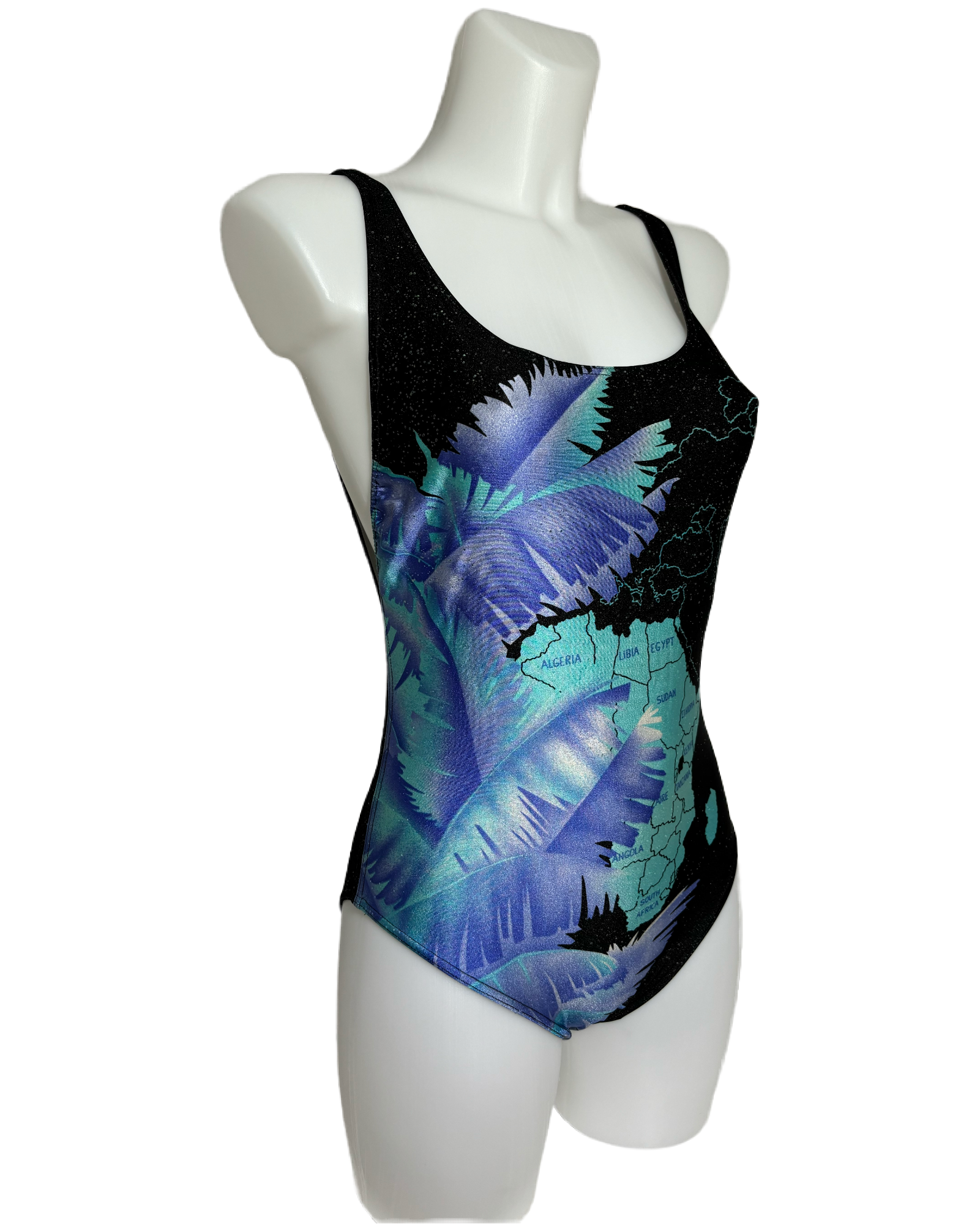 Cosmic Africa Map 80s Jednodelni Kupaći HELM:VNTG