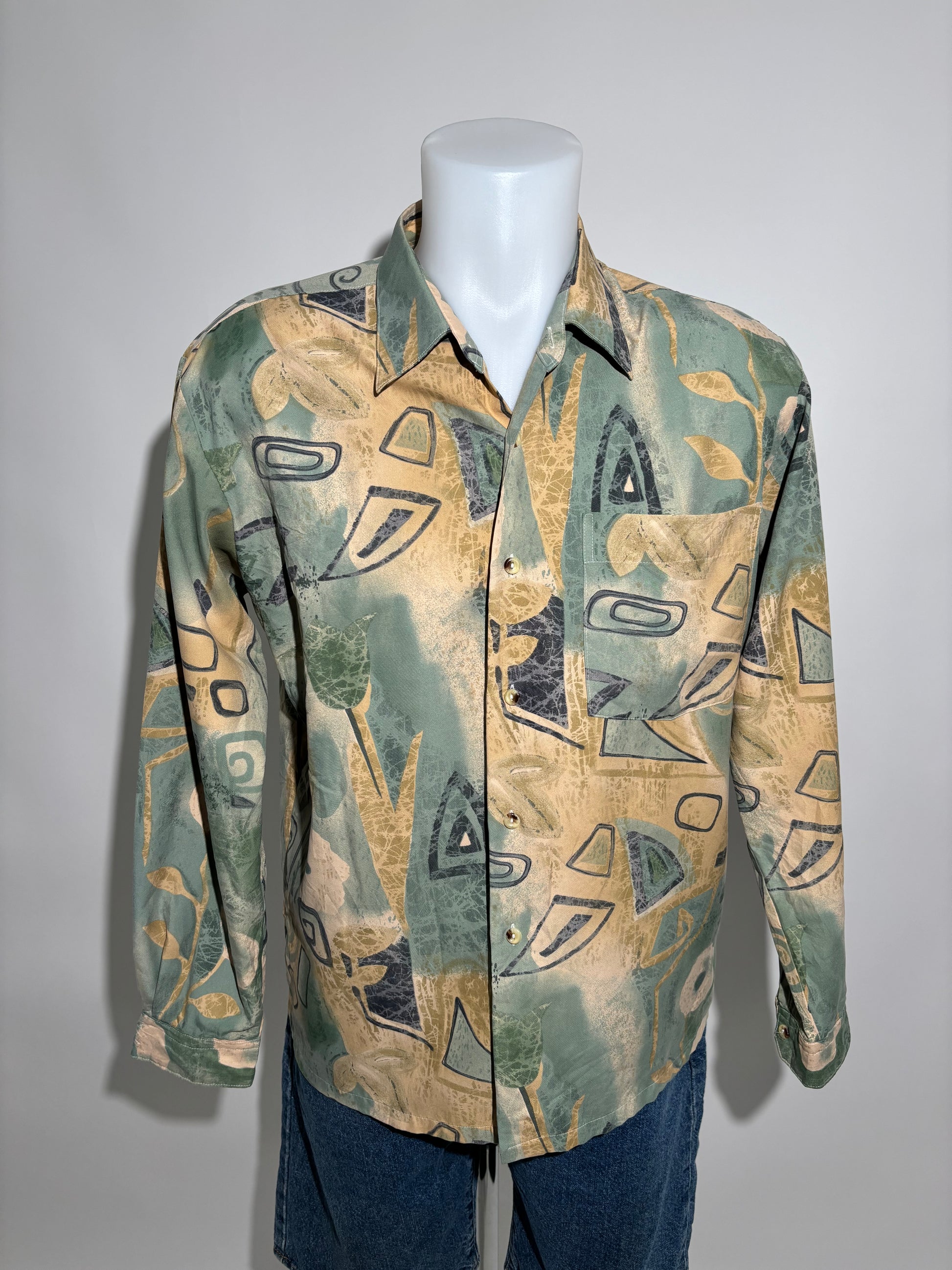 Eko Abstract 80s Casual Košulja HELM:VNTG
