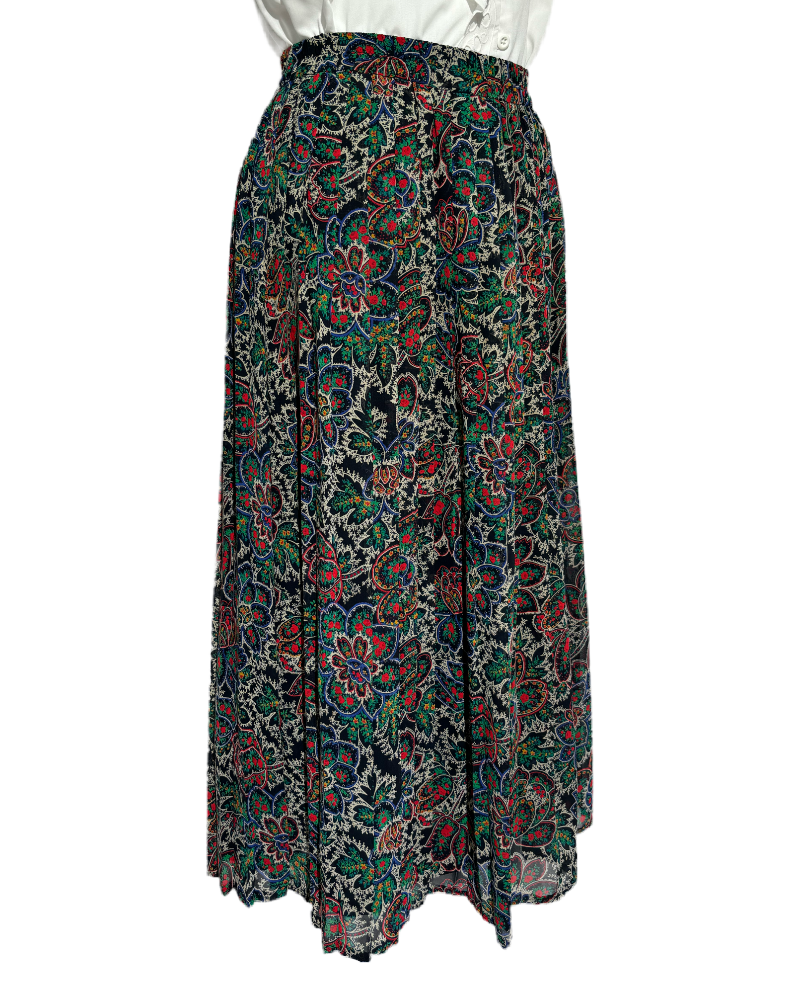 Whimsical Blossom 90s Suknja HELM:VNTG