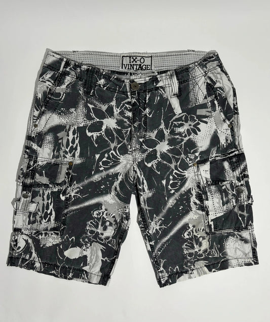 IX-O Vintage Floral Camo Cargo Bermude HELM:VNTG