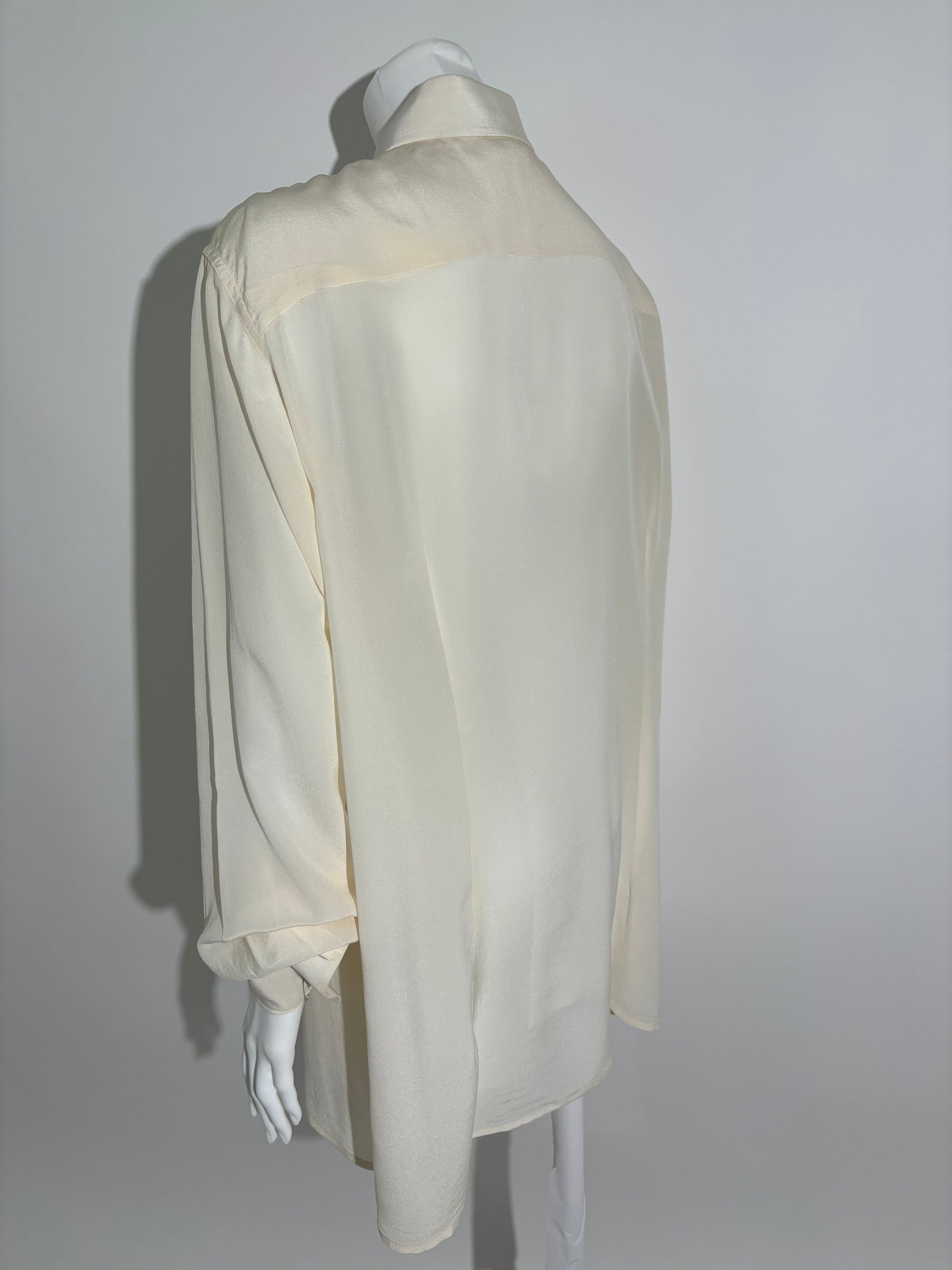 Ivory Silk 80s Classic Košulja HELM:VNTG