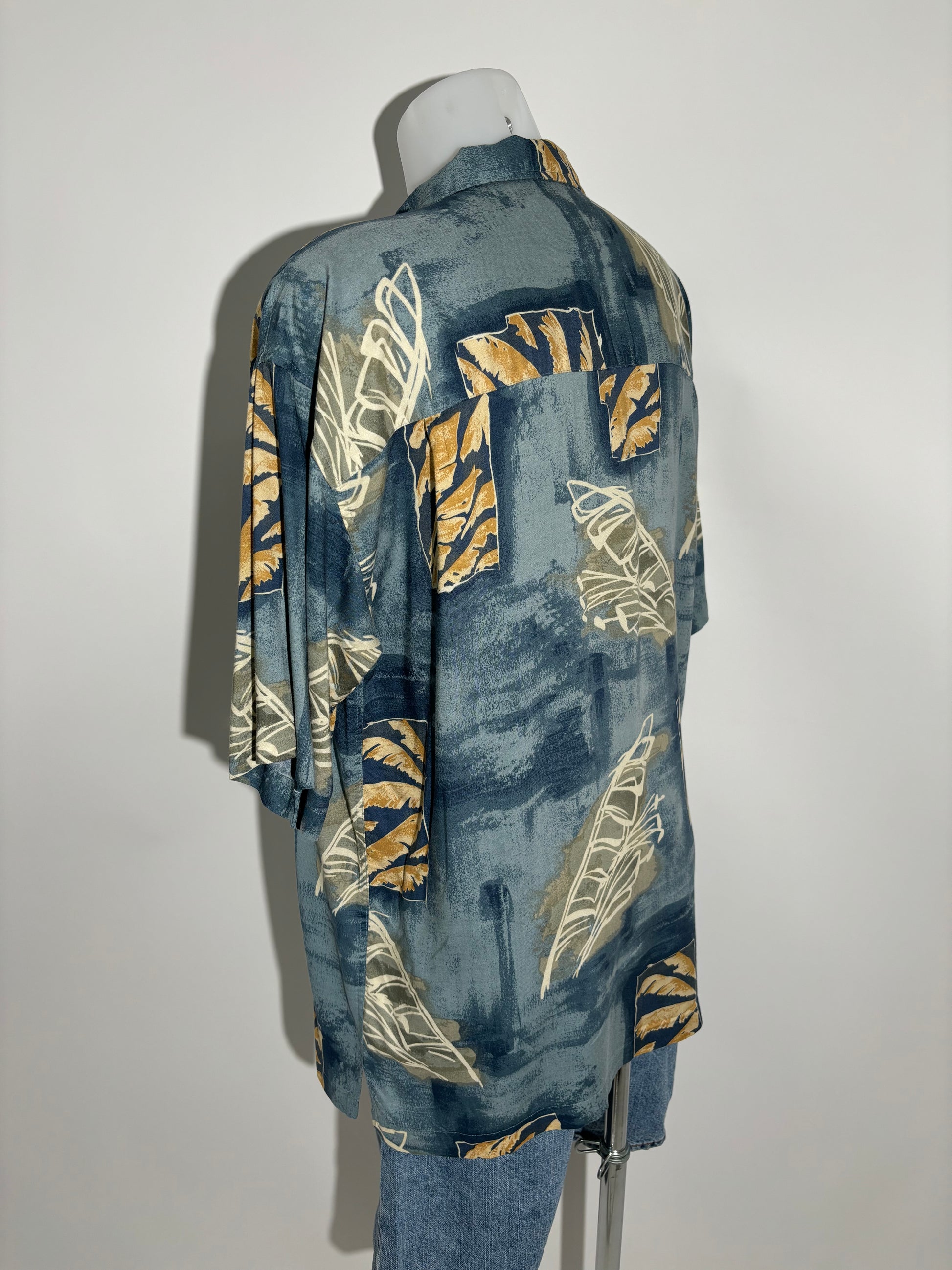 Golden Leaf 90s Hawaiian Košulja HELM:VNTG