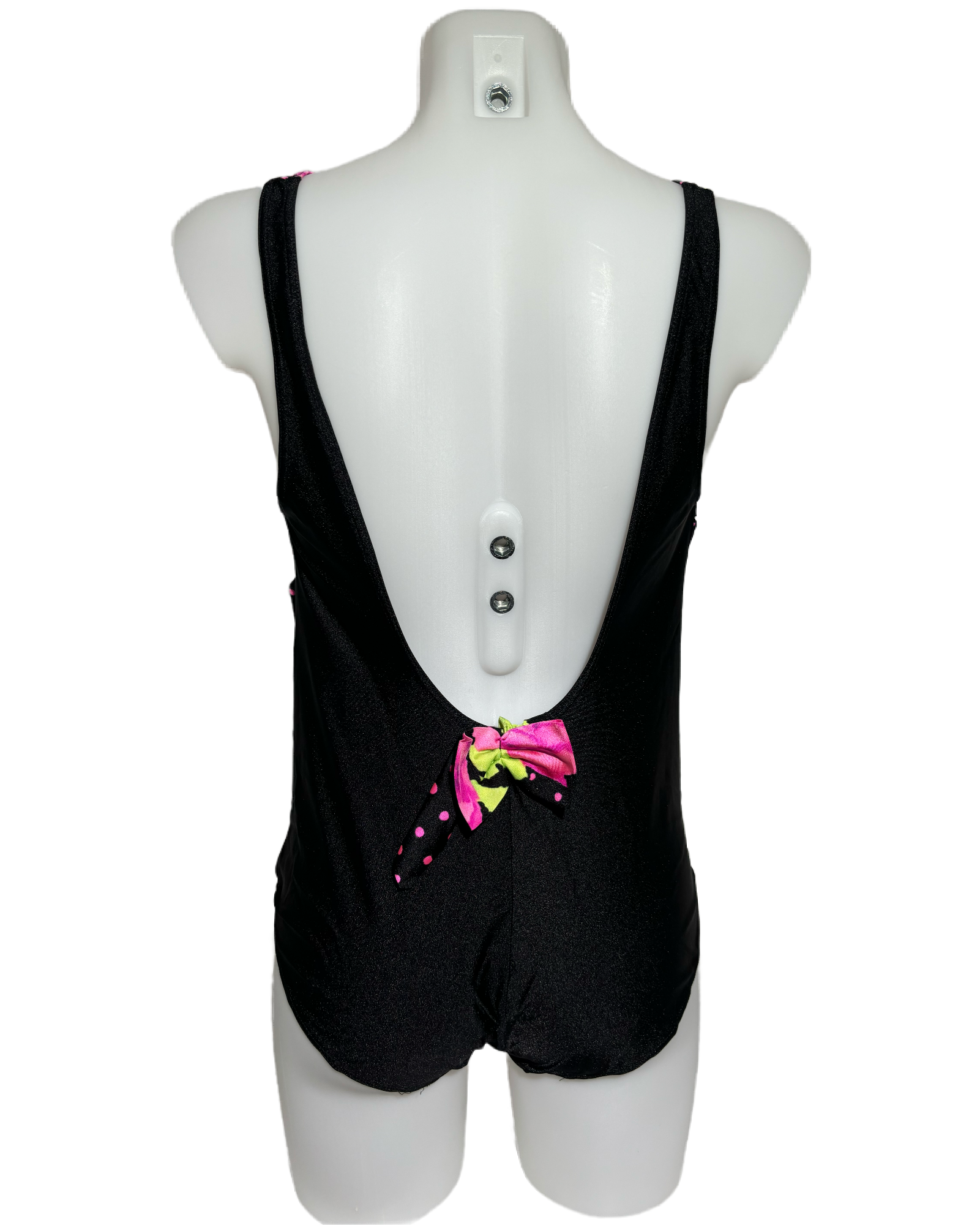 Retro Poka Dot Roses 90s Jednodelni Kupaći HELM:VNTG