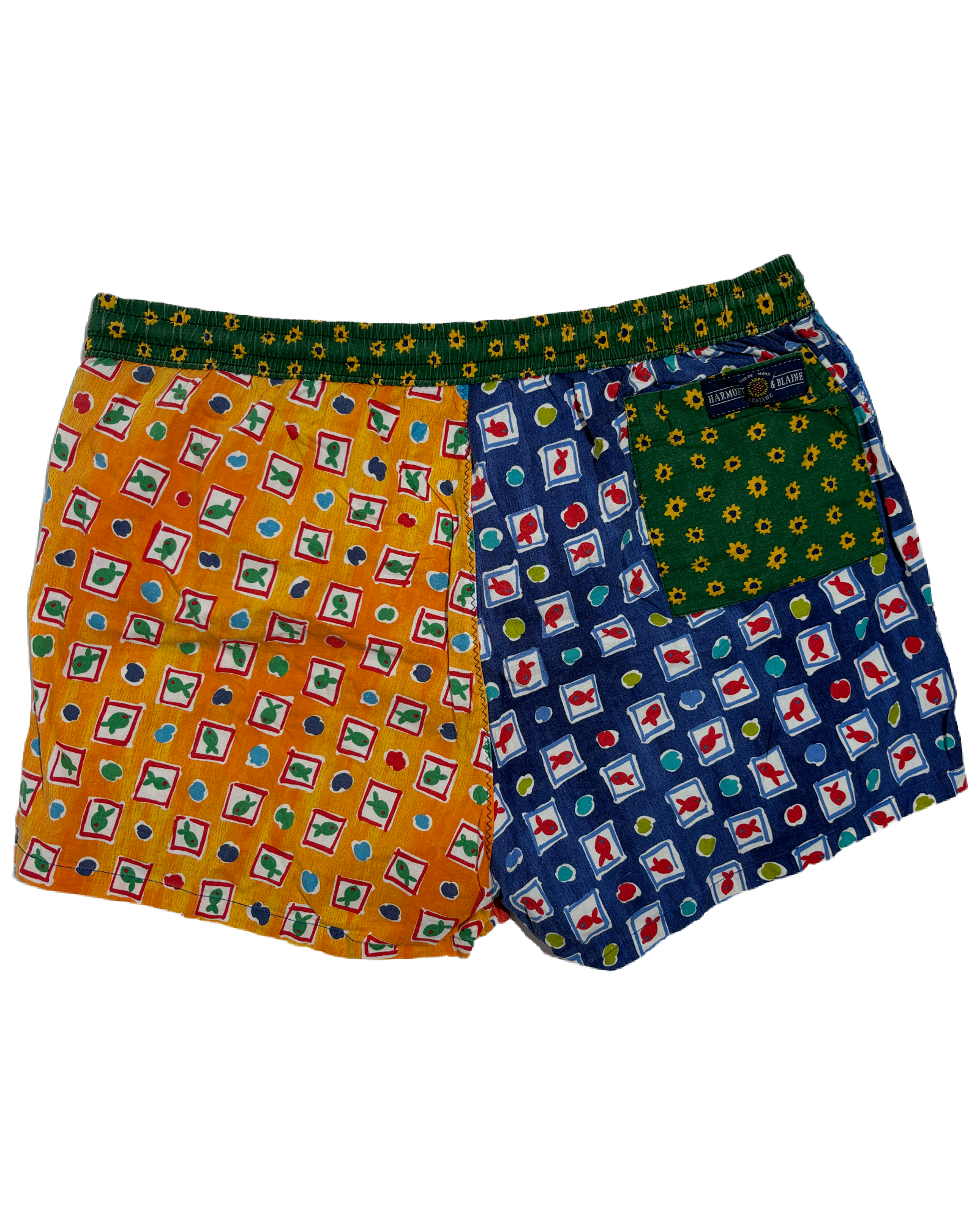 Happy Fish 80s Pattern Kupaći HELM:VNTG