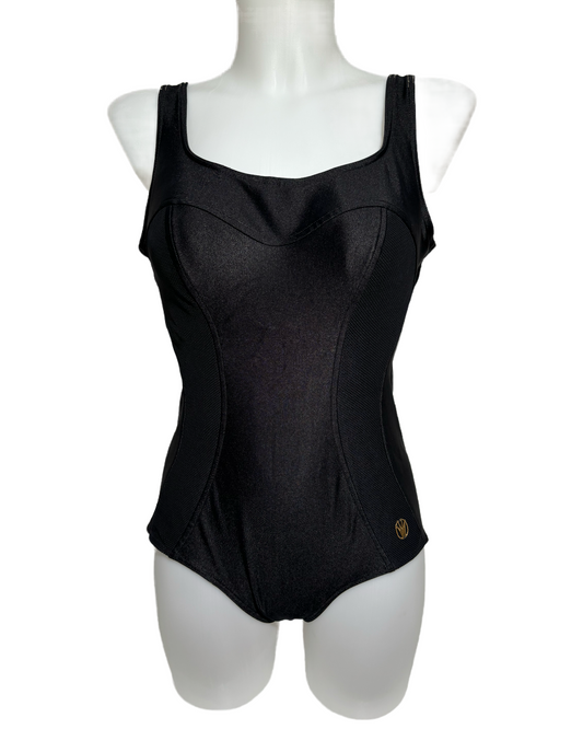 Midnight Elegance 90s Mesh Jednodelni Kupaći HELM:VNTG